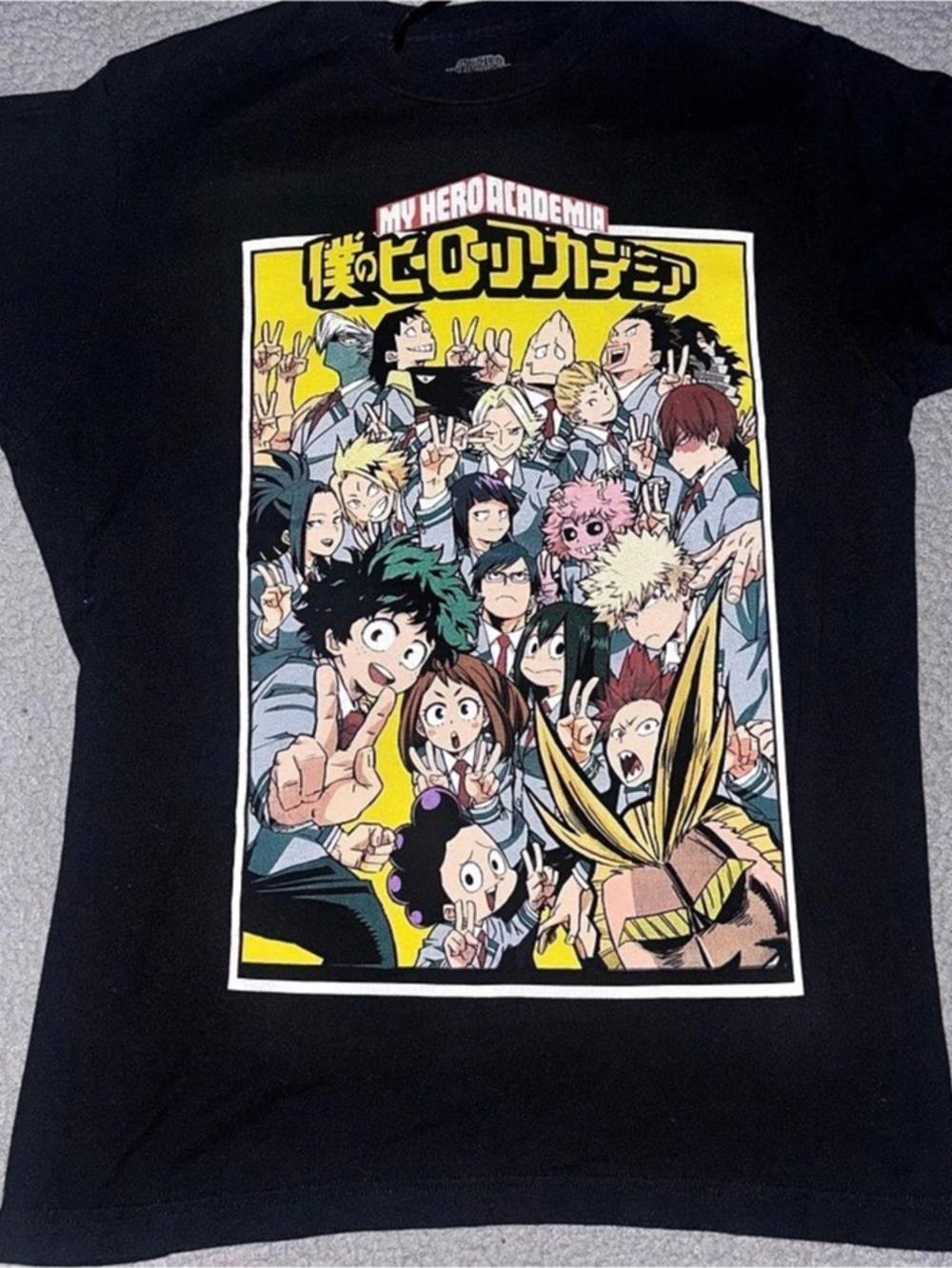 Funimation My Hero Academia Class 1-A Group Panel T-Shirt Class 1-A Graphic Tee